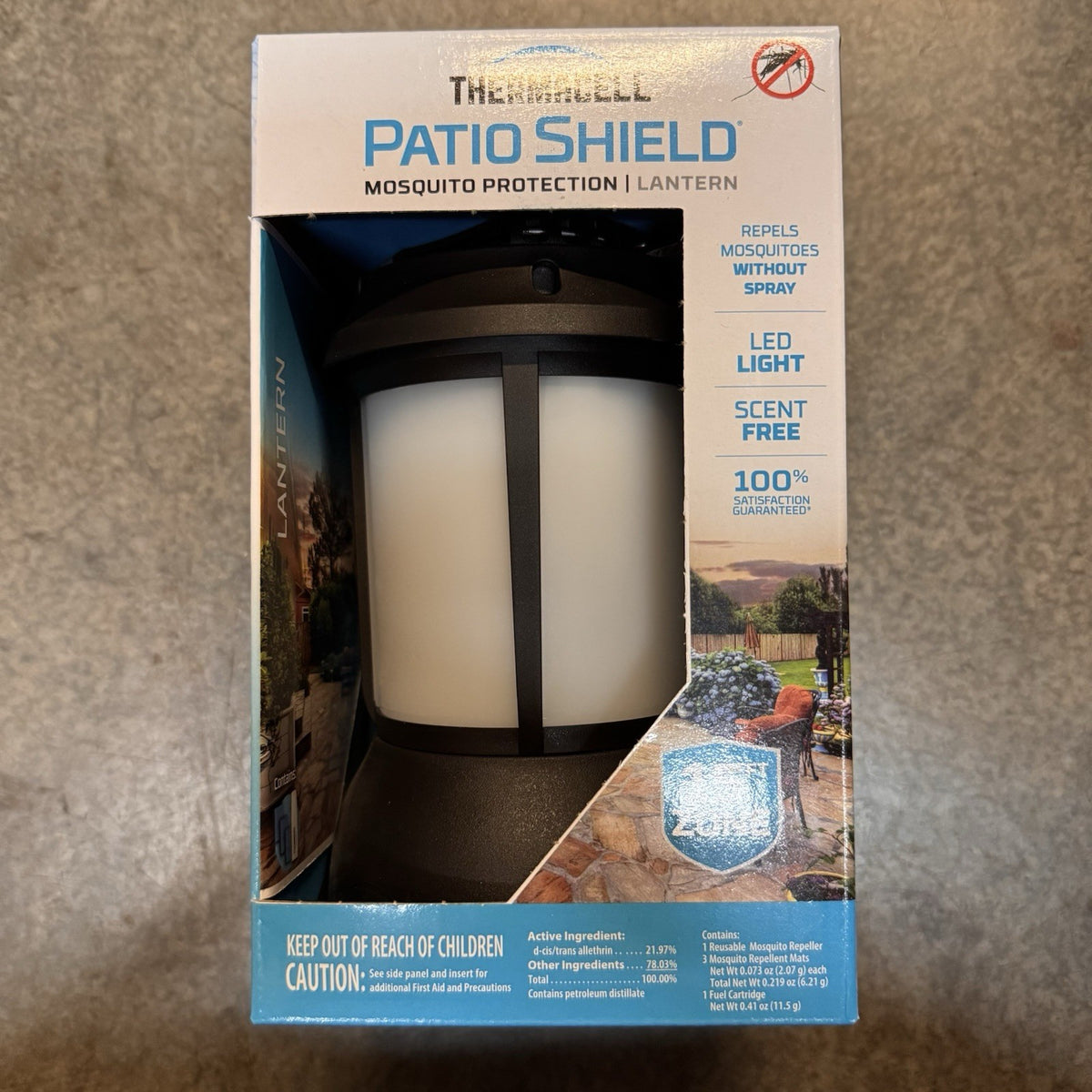 Mosquito Repellent Lantern with 15-Foot Zone Protection for Outdoor Use