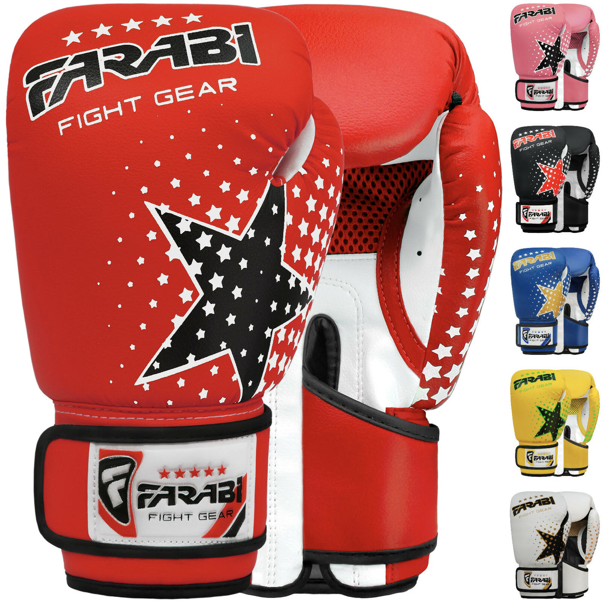 Kids Boxing Gloves Junior Training Sparring Punch Mitts 6oz - Multiple Colors