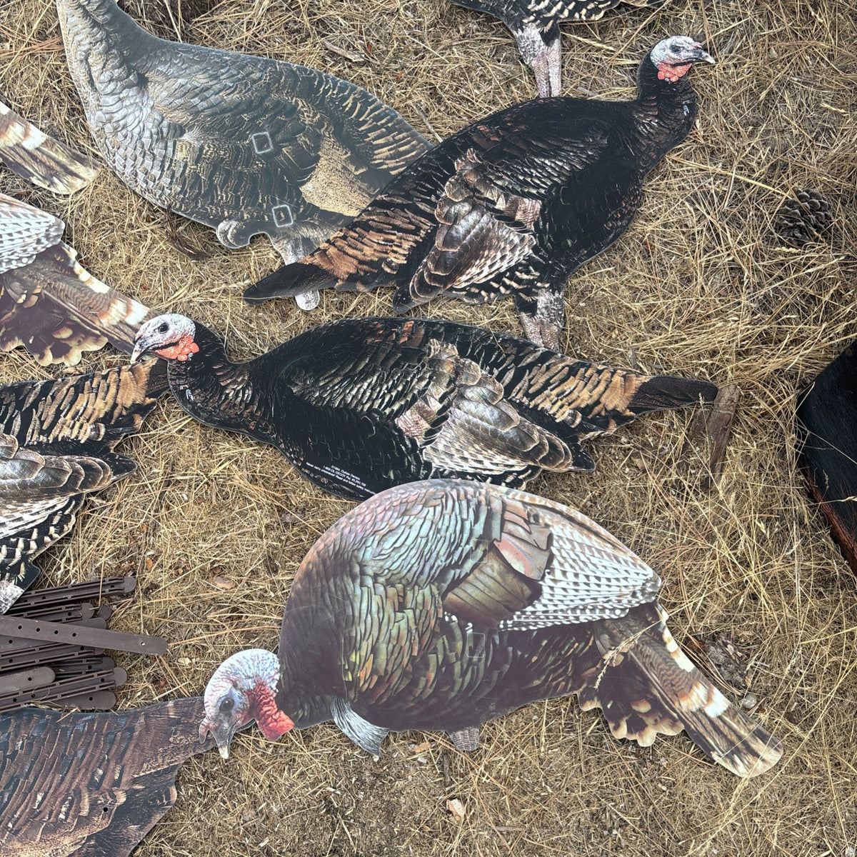 12 Pack Turkey Decoys Silhouette Wildlife Hunting Attractants Made in USA