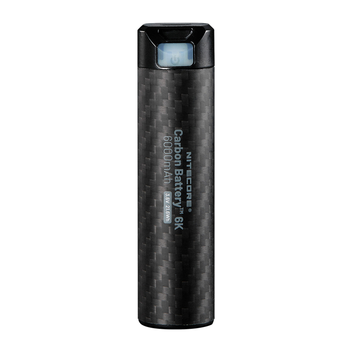 6000mAh USB-C Power Bank with Carbon Fiber Shell and Waterproof Design