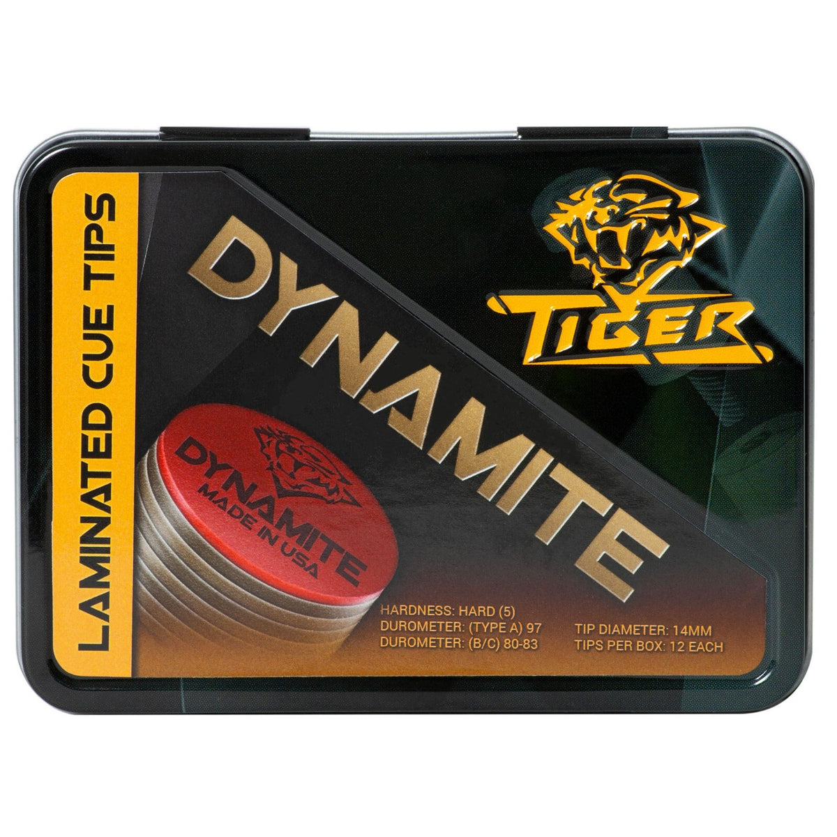 Hard Laminated Pool Cue Tip | 7-Layer Laminated Billiard Tip, 13–14 mm