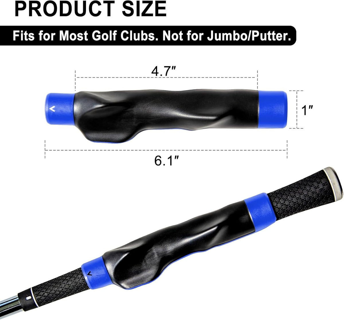 Right-Hand Golf Grip Trainer for Swing Improvement - Universal Fit