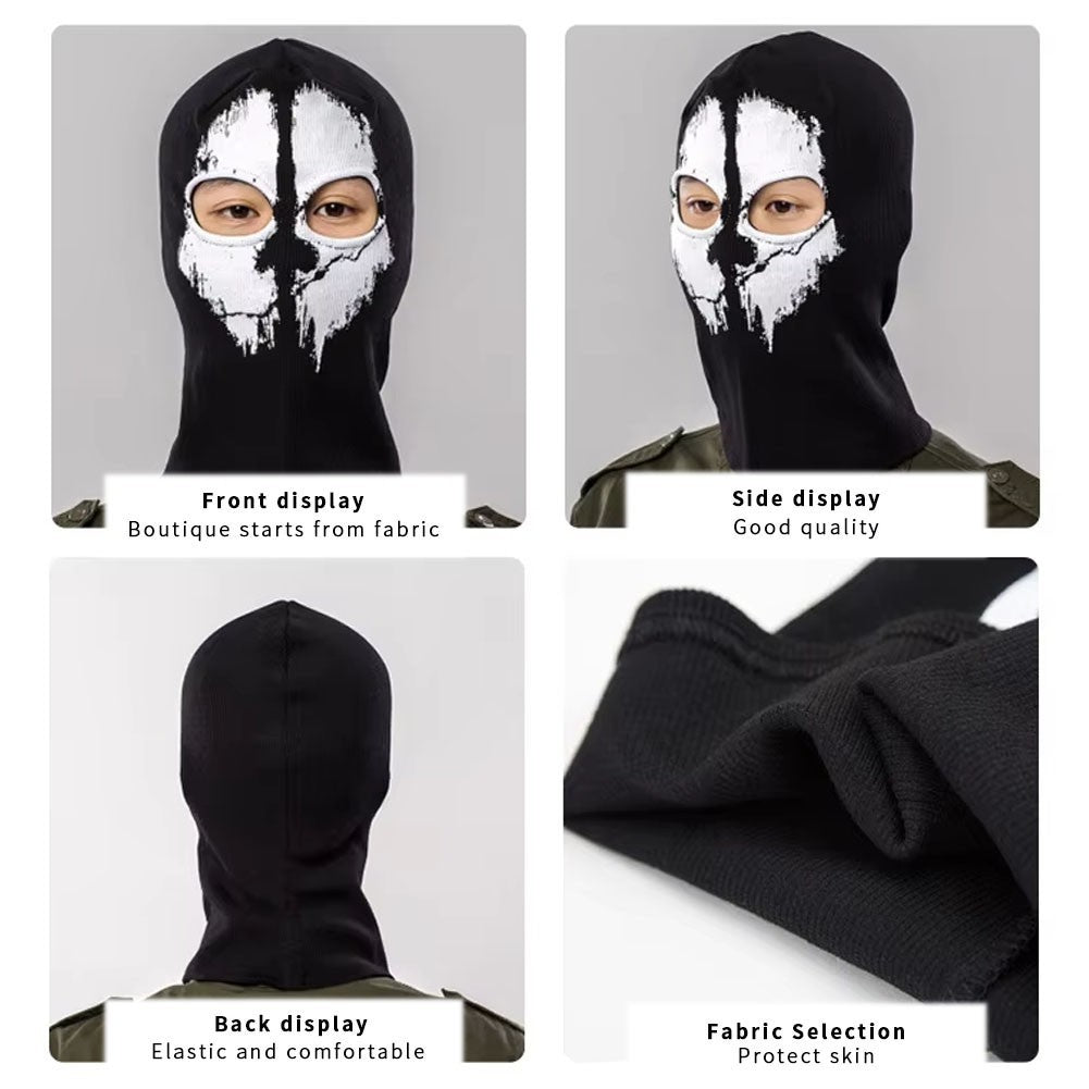 Halloween Ghost Skull Balaclava Face Mask for Sports & Motorcycle Safety