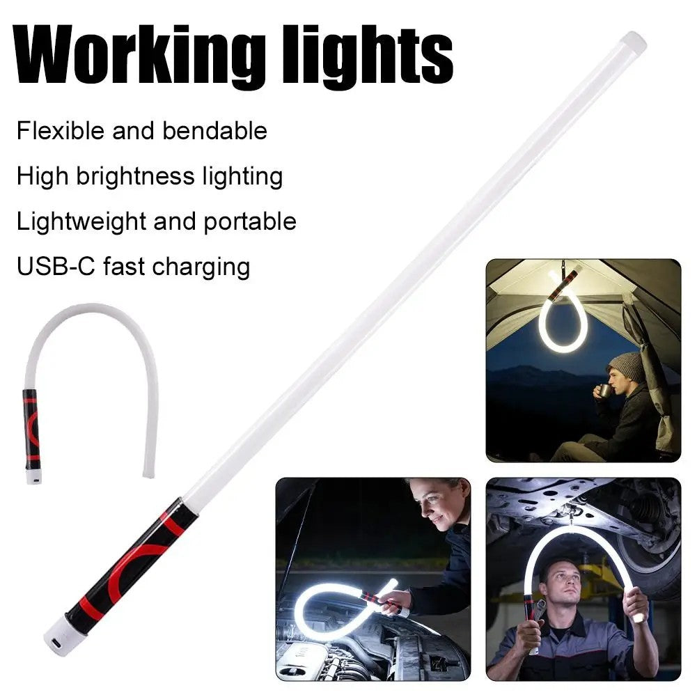 76cm Flexible LED Work Light with 3 Brightness Modes for Auto & Home