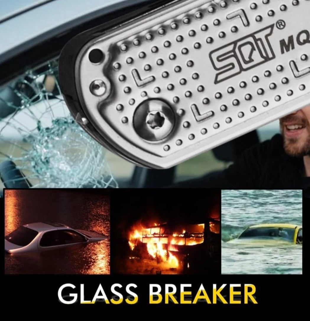 13-in-1 Multitool Knife with Glass Breaker and Safety Lock - Survival & Camping Gear