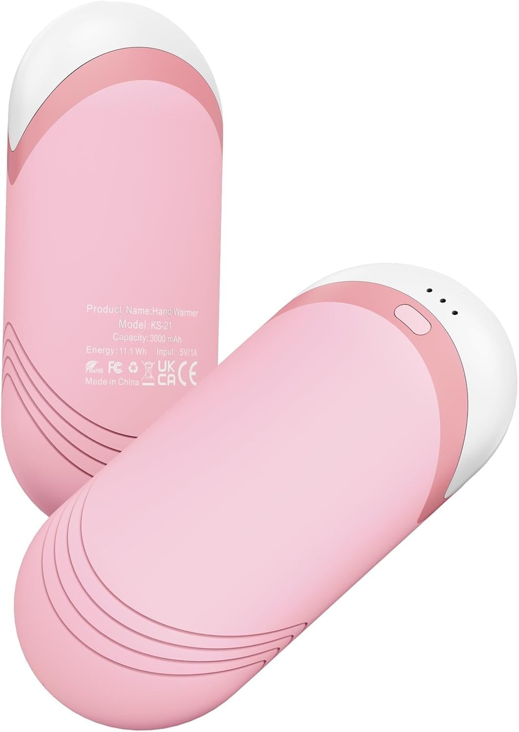 Rechargeable Hand Warmers 2 Pack with 6000mAh Battery, Thermally Conductive Silicone