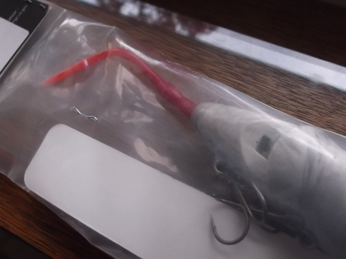 Mini Rat Wake Bait Swim Bait 7-Inch Grey White Swirl 2-Pack Fishing Lures