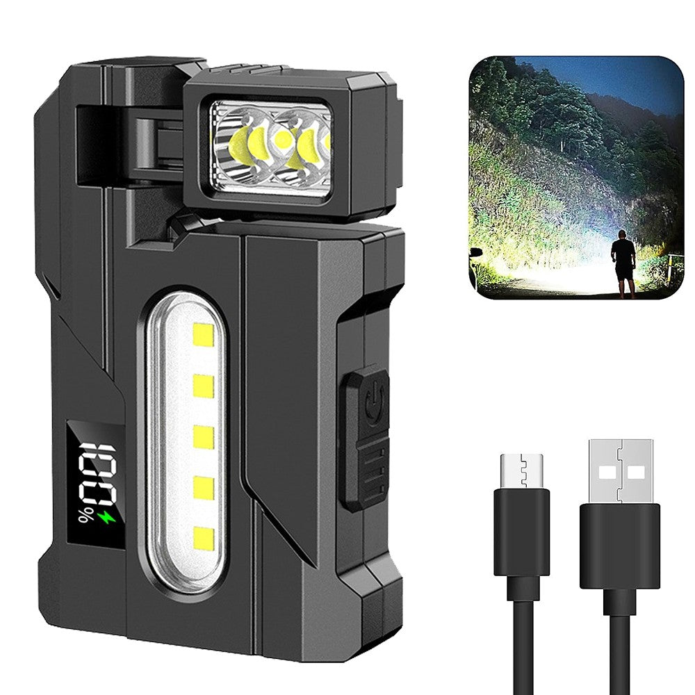 Rechargeable COB LED Work Light Torch Inspection Handheld Flashlight