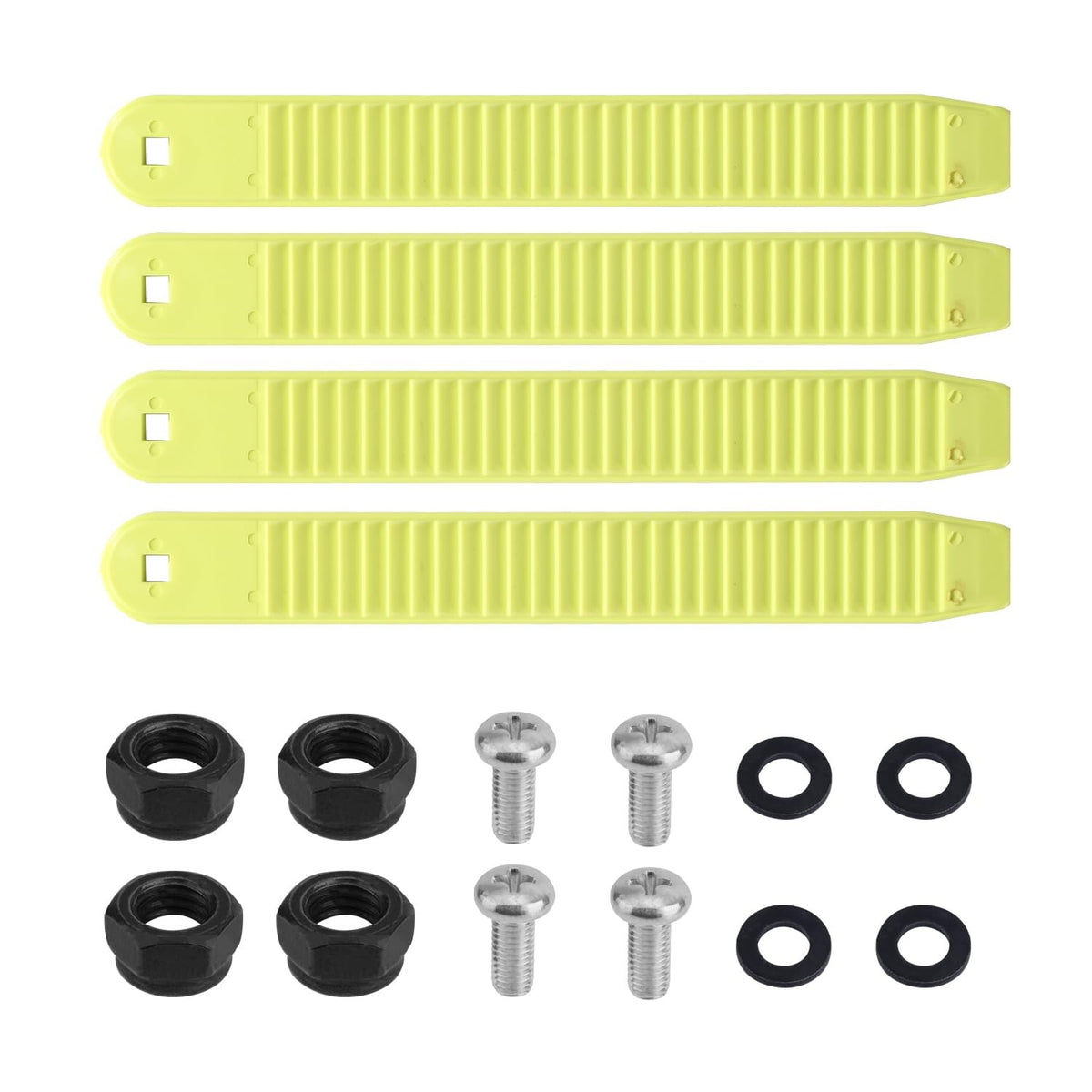 Snowboard Ankle Ladder Strap Binding 4 Pack, Nylon Ski Binding Hardware