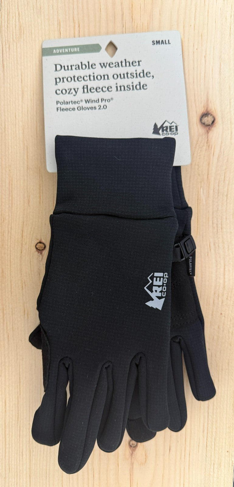 Unisex Windproof Fleece Gloves with Touch Screen Compatibility - Small