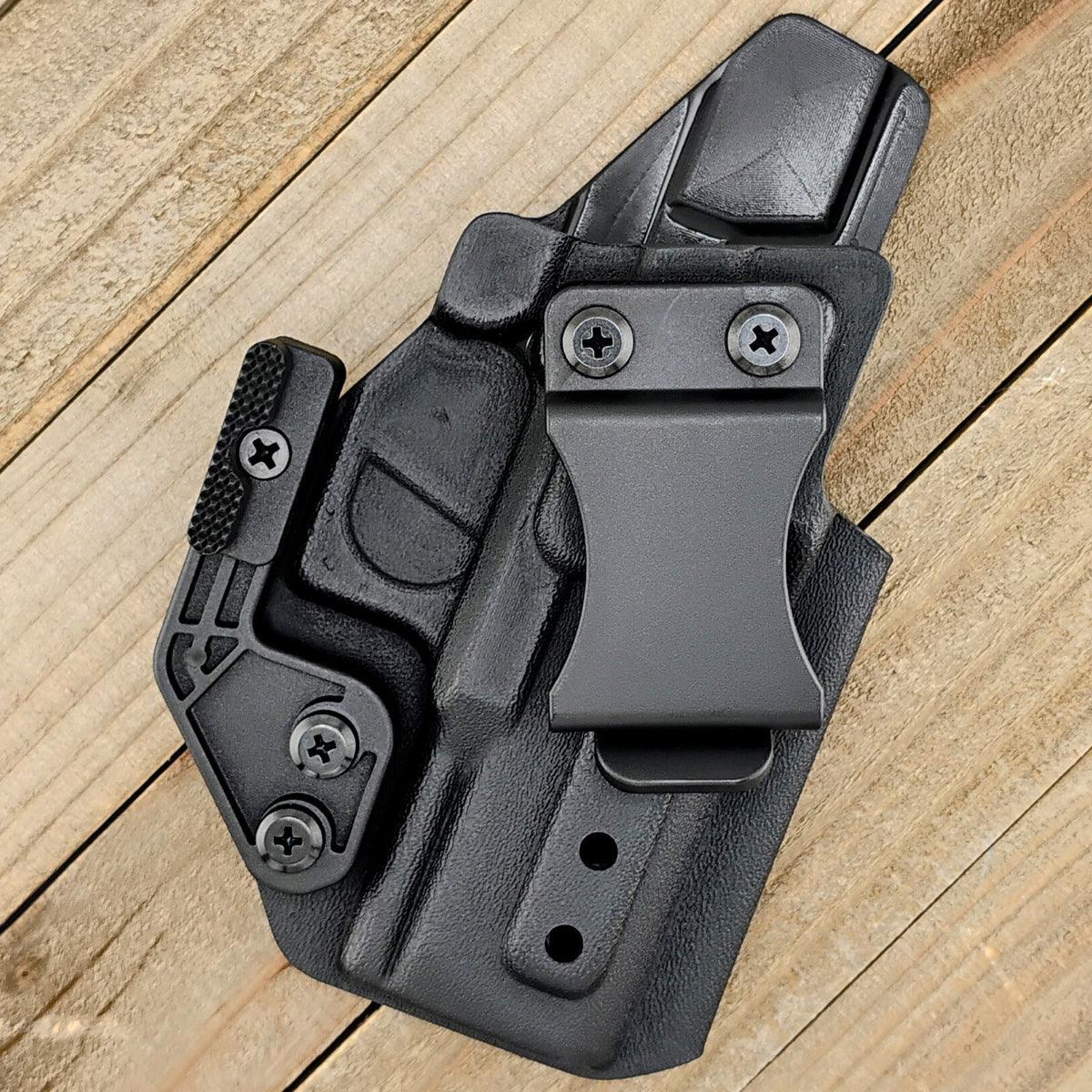 Kydex Holster with Mod Wing - Tactical Black, Optic Ready, Adjustable Carry