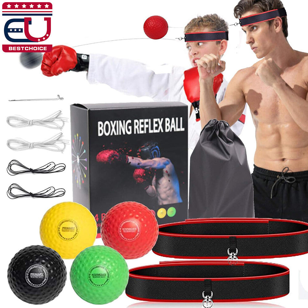 Reflex Boxing Ball with Adjustable Headbands for Kids and Adults