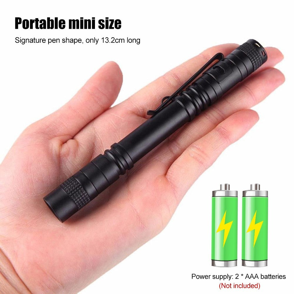 Portable UV Black Light Penlight 395nm Handheld Torch with Clip