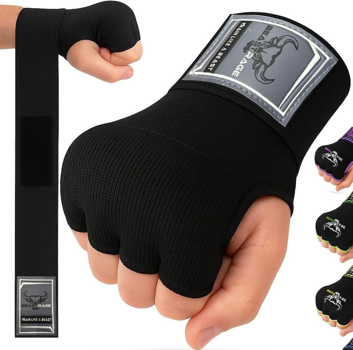 Inner Boxing Gloves with Hand Wraps 36'' Wrist Support for MMA Muay Thai