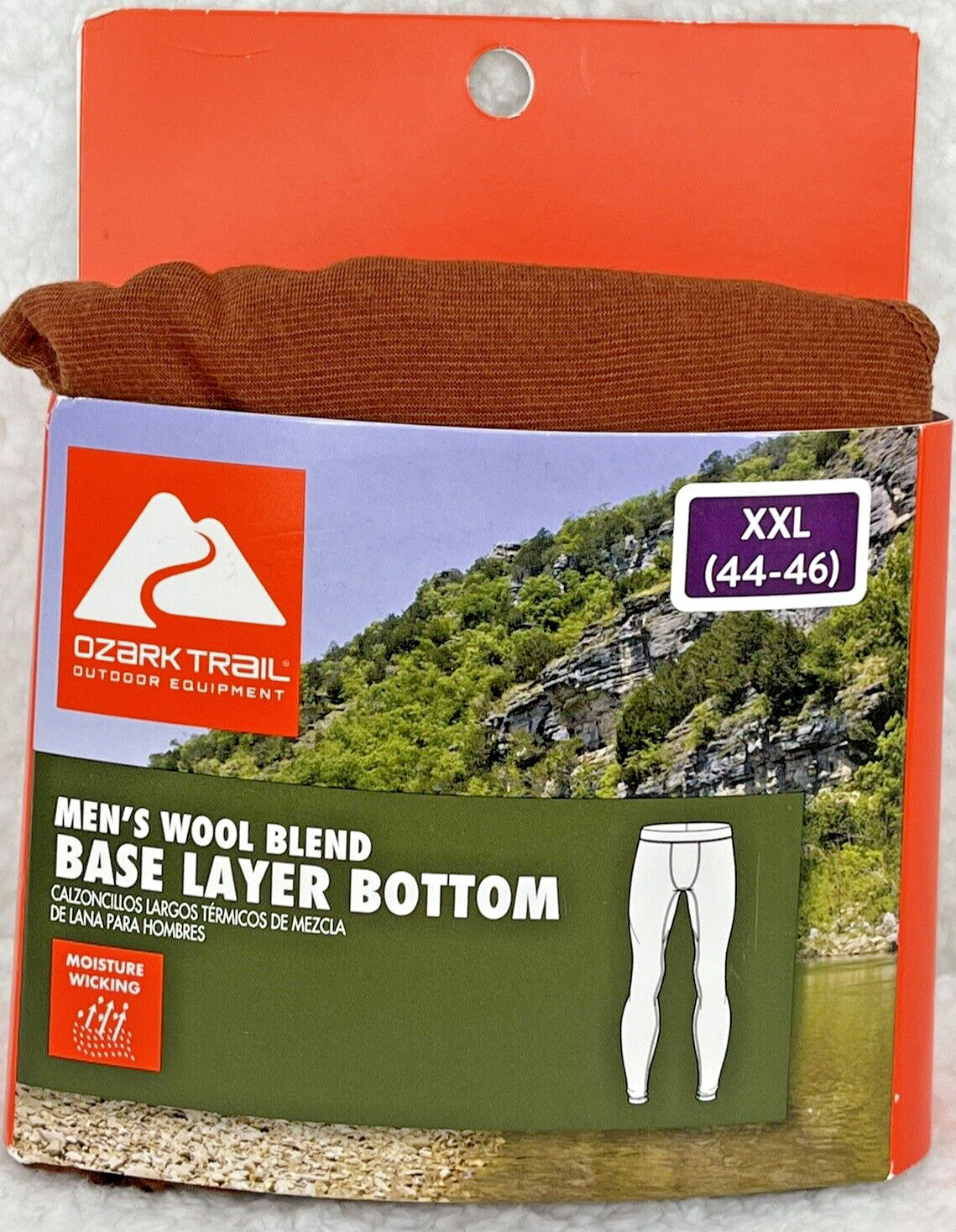 Men's Merino Wool Blend Thermal Bottoms - Base Layer for Winter