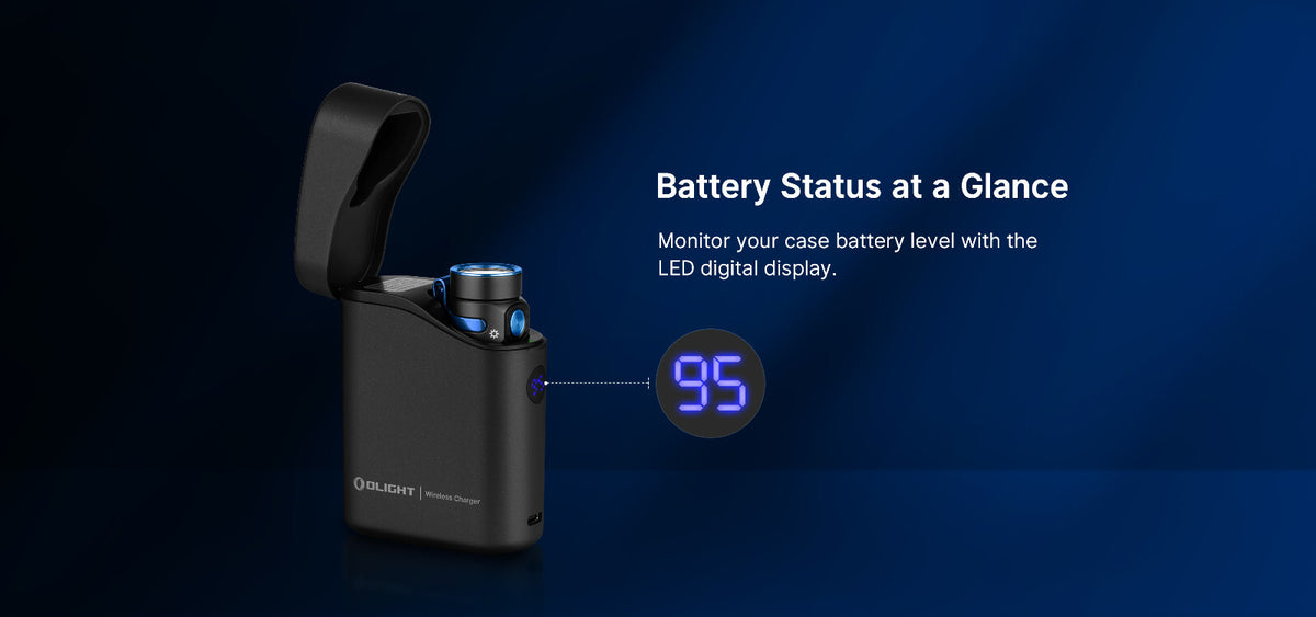 Rechargeable LED Flashlight with Charging Case - 1300 Lumens, 170 M Beam