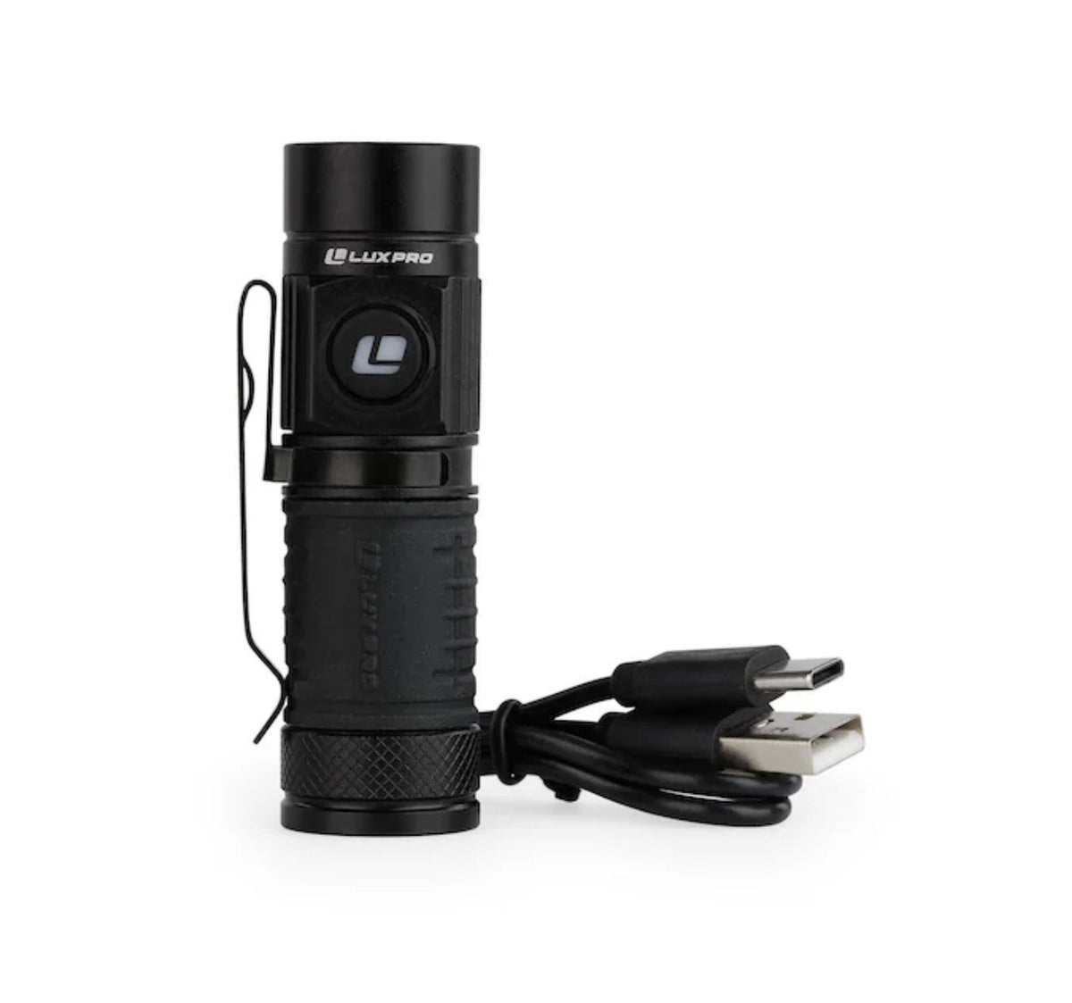 Rechargeable LED Flashlight 600 Lumens Compact EDC Waterproof Torch