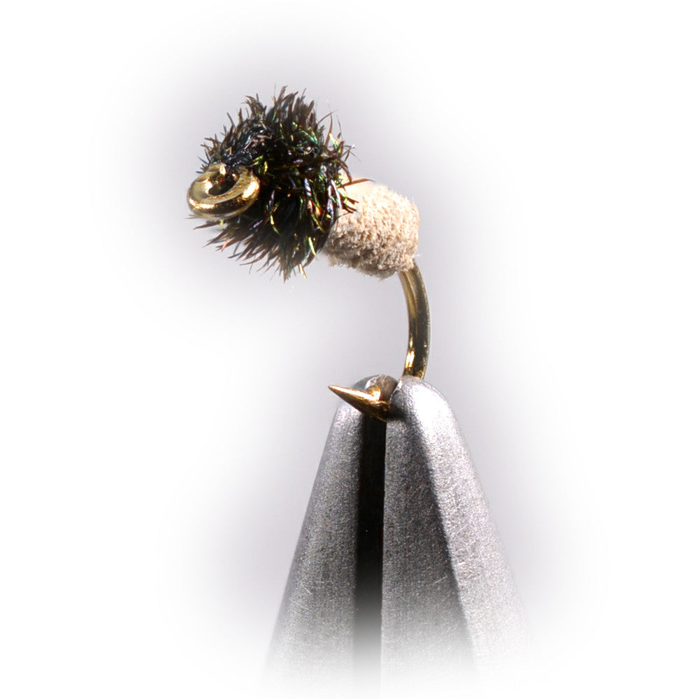 Dozen Buckskin Fly Nymph Caddis Larva Flies for Fly Fishing - Multiple Sizes