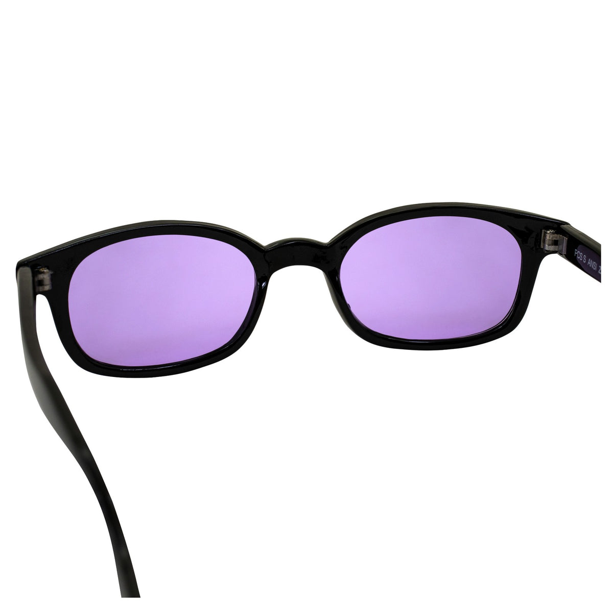 Purple Motorcycle Sunglasses with Pouch - Larger Fit for Bikers
