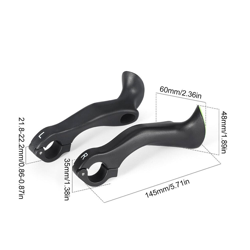 Bike Handlebar Ends Ergonomic No-Slip Extension for MTB Road Bikes