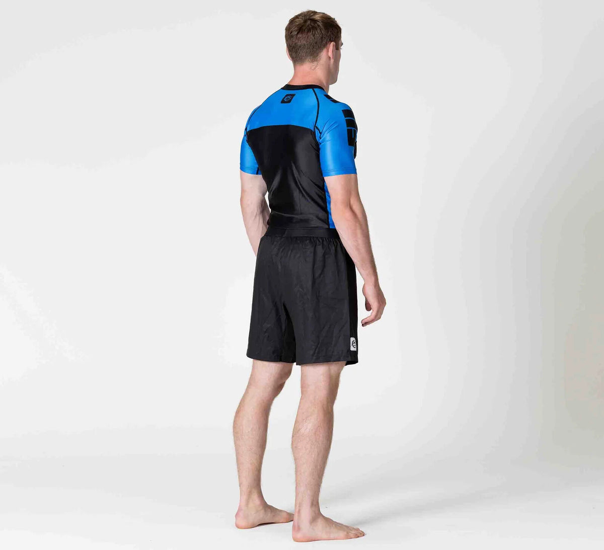 IBJJF Ranked Short Sleeve Rashguard for Jiu Jitsu - Blue