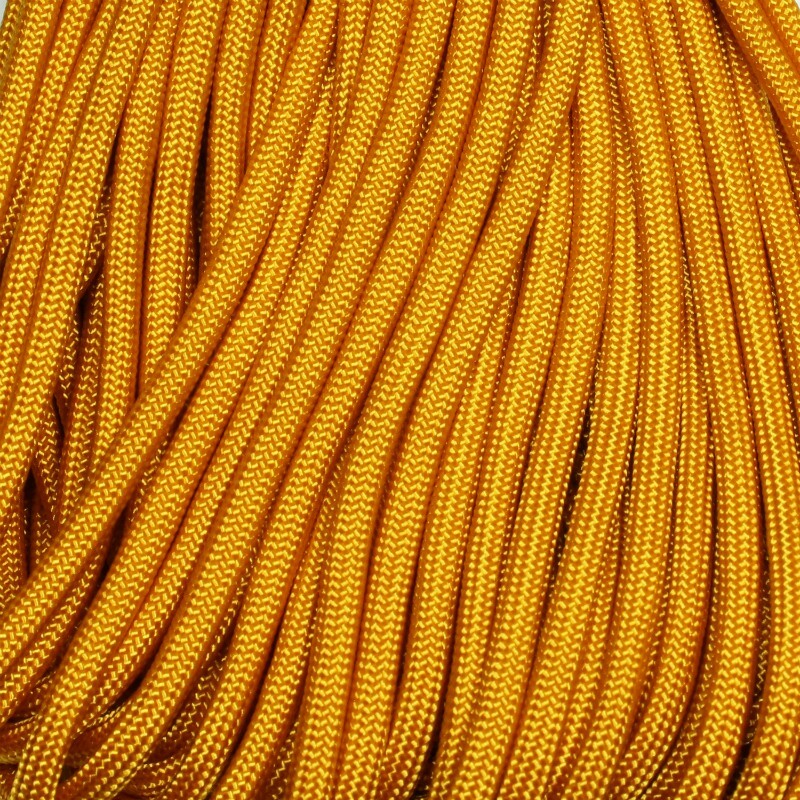 Goldenrod 550 Paracord 100 FT Nylon USA Made - Strong, Durable, Mil Spec