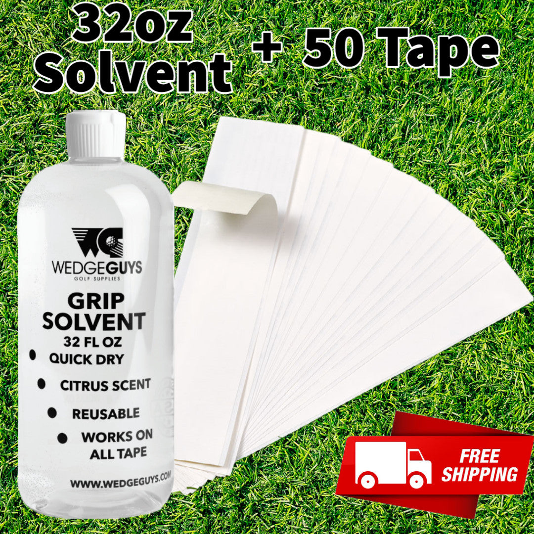 Golf Club Grip Kit with Tape & Solvent | Regripping Accessories