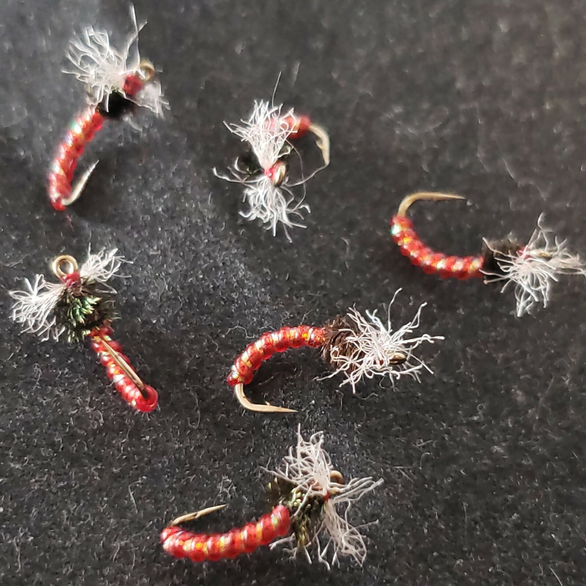 Fly Fishing Flies Midge Size 14 Western Custom Tied - 1/2 Dozen