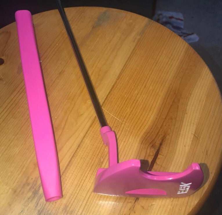 Ladies Custom Golf Putter - Pink Stepless Steel Shaft & Grip, Multiple Lengths
