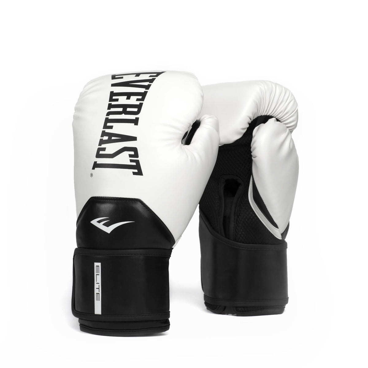 16oz Boxing Gloves White Black Secure Fit Training Gear