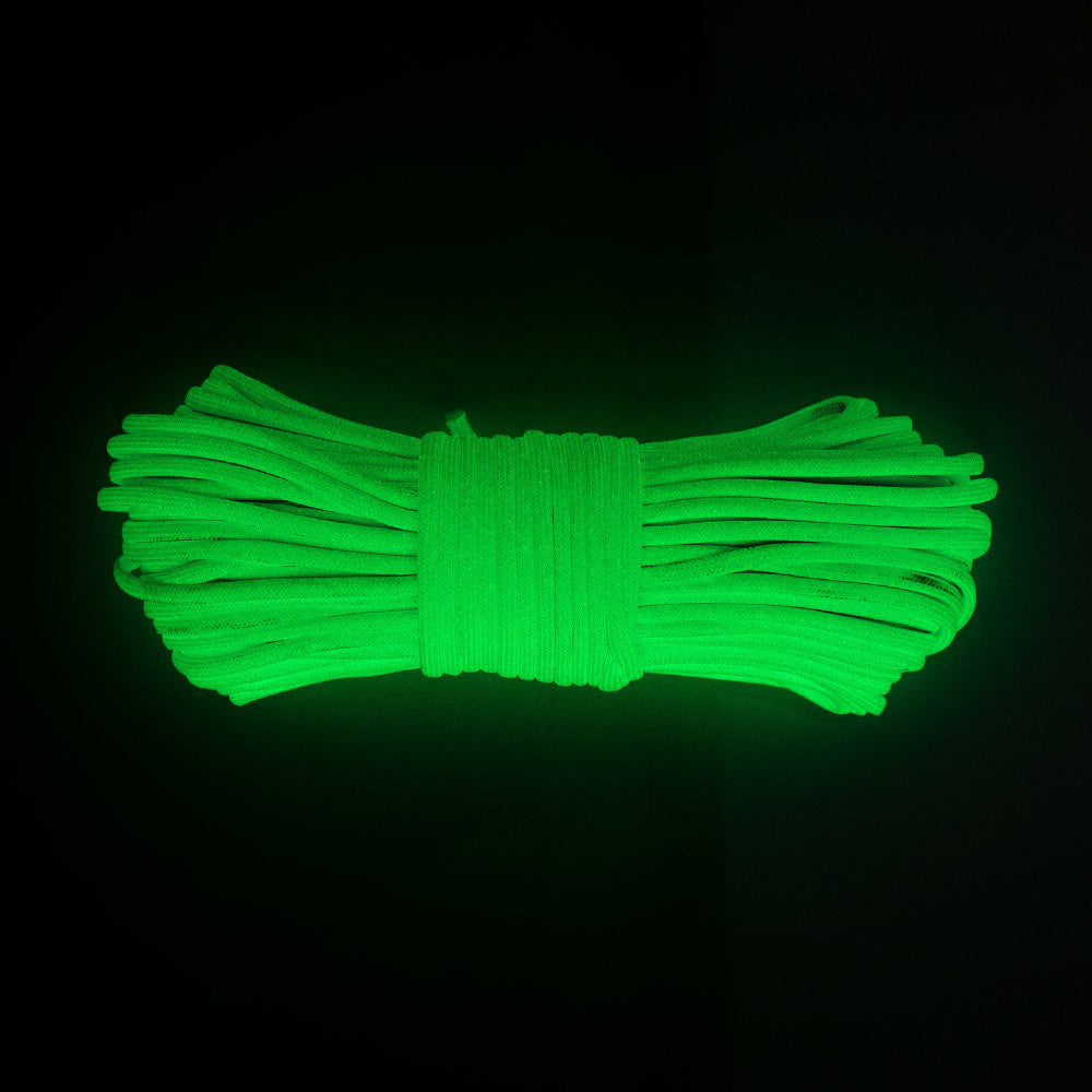 Glow in the Dark Paracord 7 Strand 550 Luminous Rope for Camping Crafts Night Hikes