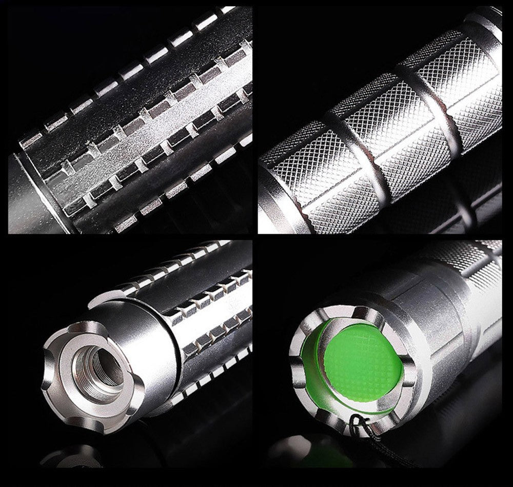 Adjustable Focus Blue Laser Pointer 450nm Handheld Flashlight - Visible Beam