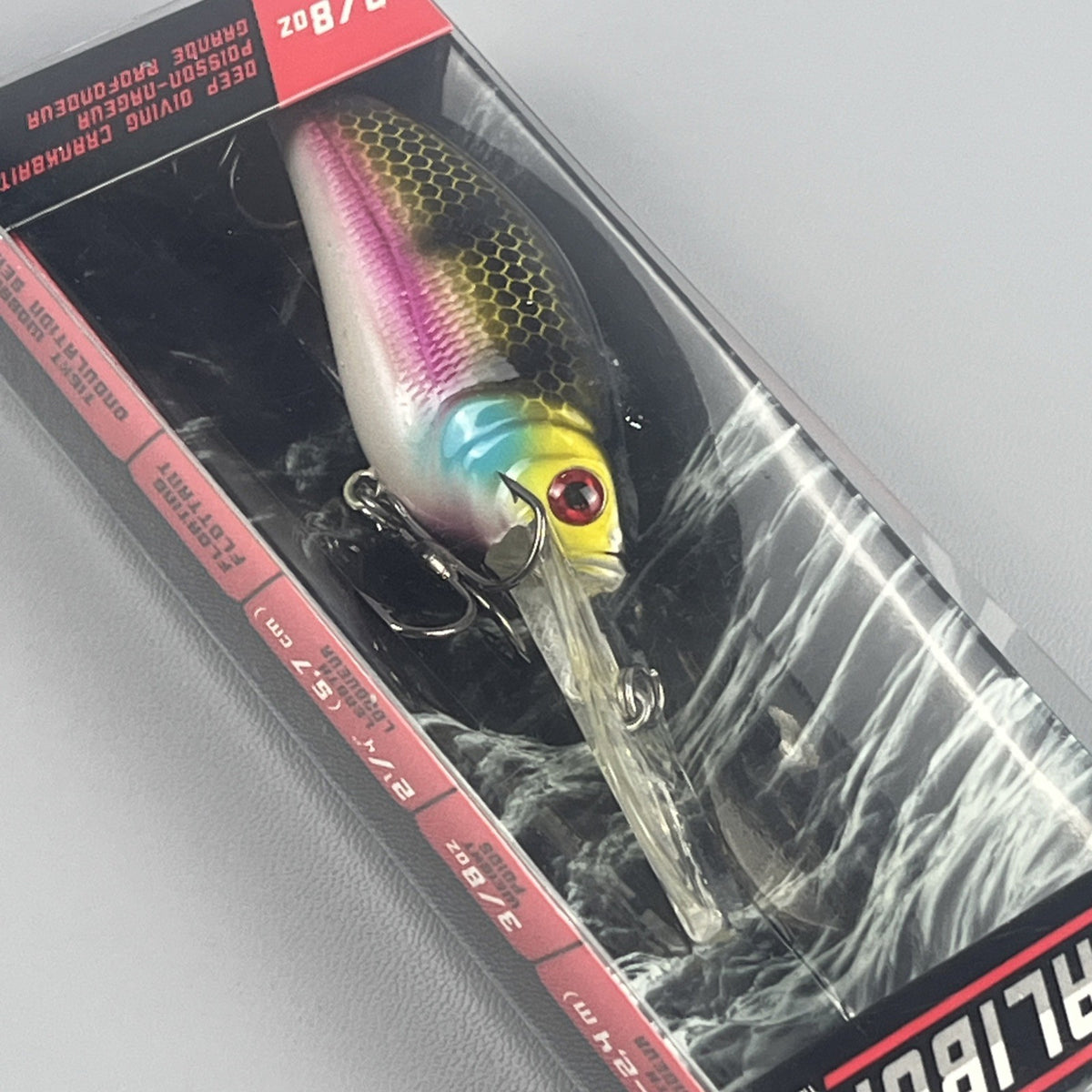 Deep Diving Crankbait 3/8oz Pink Shad Fishing Lure - Artificial Bait for Bass & Freshwater