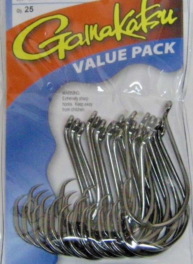 Gamakatsu Offset Circle Fishing Hooks Value Pack All Sizes 8/0-8