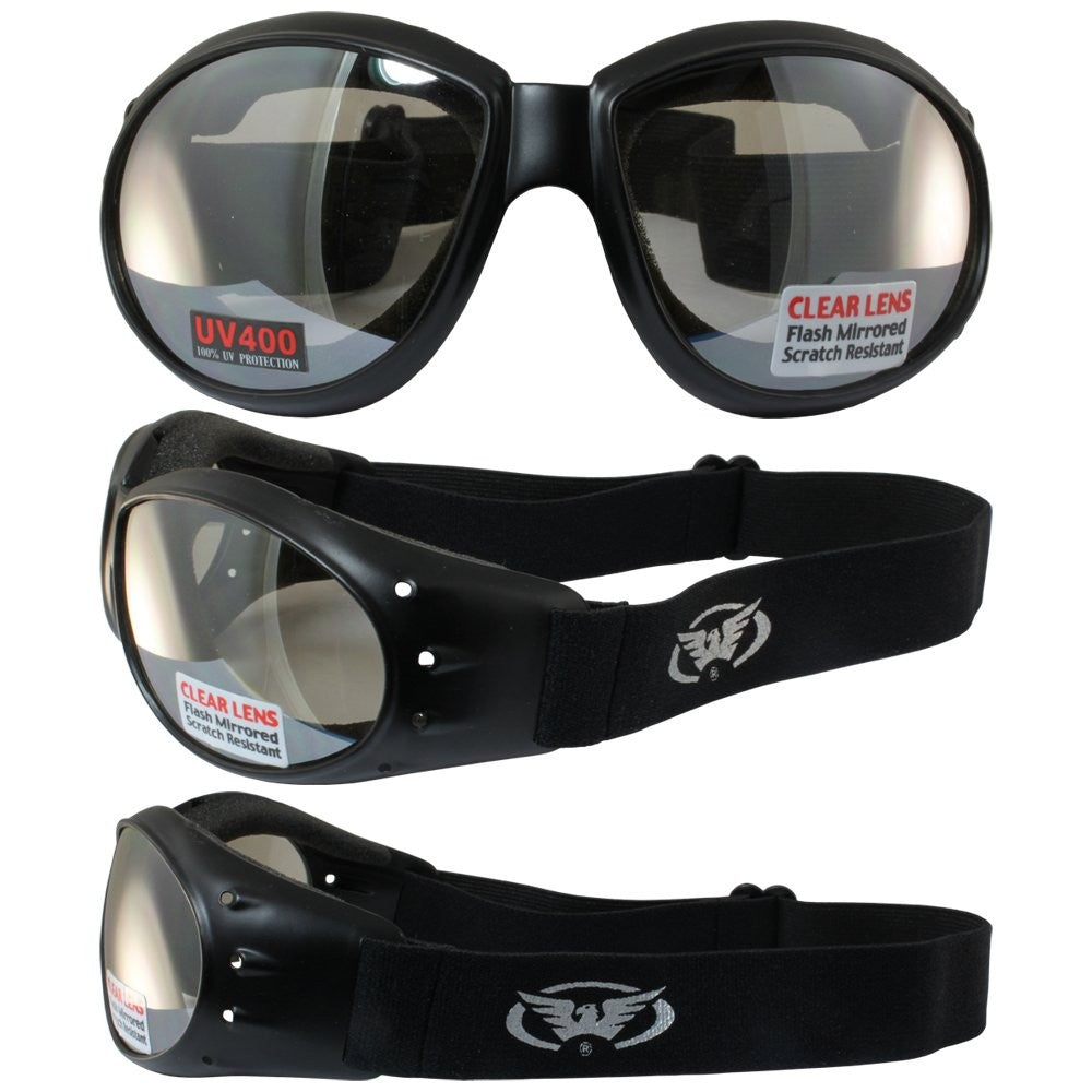 Global Vision Eliminator Goggles 2-Pack with Mirror & Dark Lens UV Protection