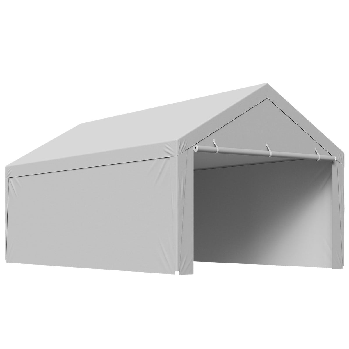 12x20 ft Carport Replacement Canopy Cover with Sidewalls - Durable Outdoor Shelter