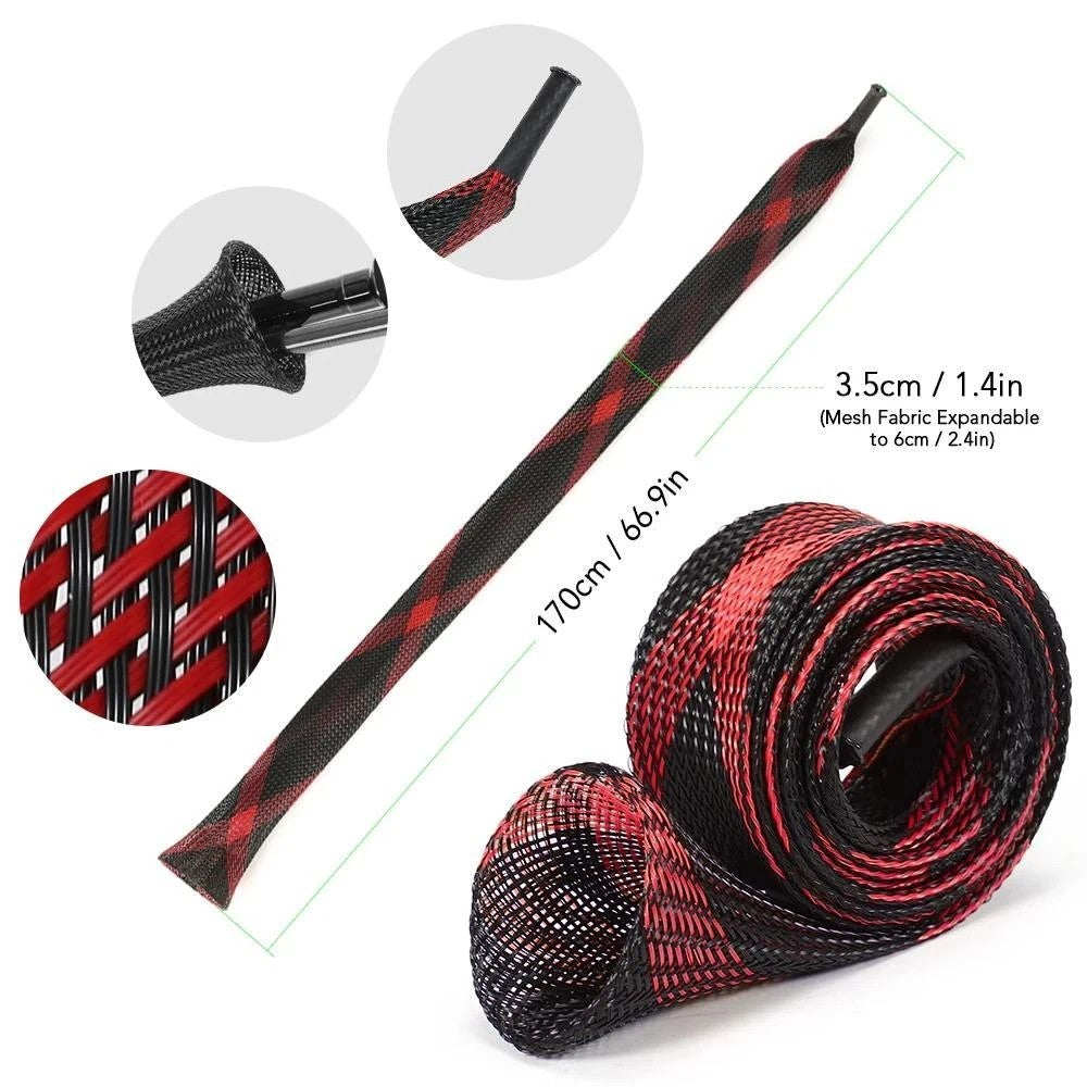 10PCS Fishing Rod Sleeve Mesh Covers - Protect Poles and Guides