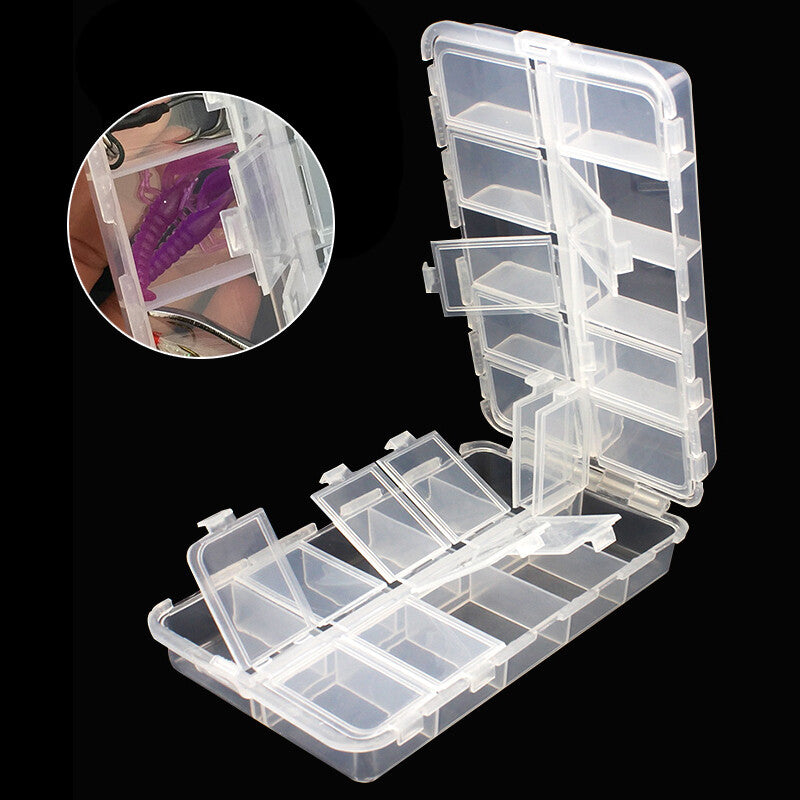 20 Compartment Fishing Tackle Box for Hooks Baits Beads and Small Items