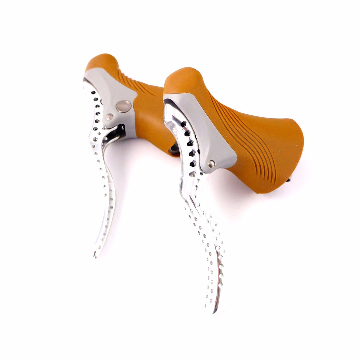 Lightweight Road Bike Brake Levers with Gum Hoods - Aluminum Pair
