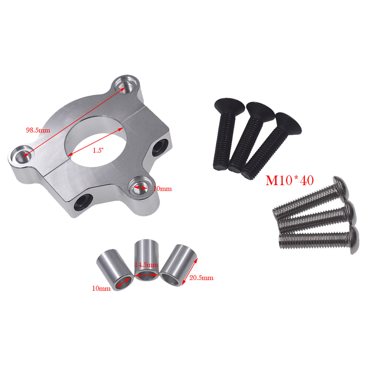 CNC Adapter Fit 49cc-80cc 2-Stroke Motorized Bicycle Rear Hub - 1"/1.5"