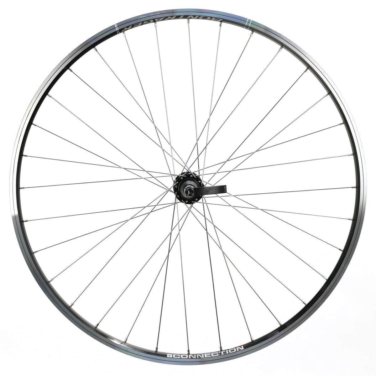 700c Bicycle Rear Wheel - Double Wall Aluminum Rim, Quick-Release, 135mm Spacing