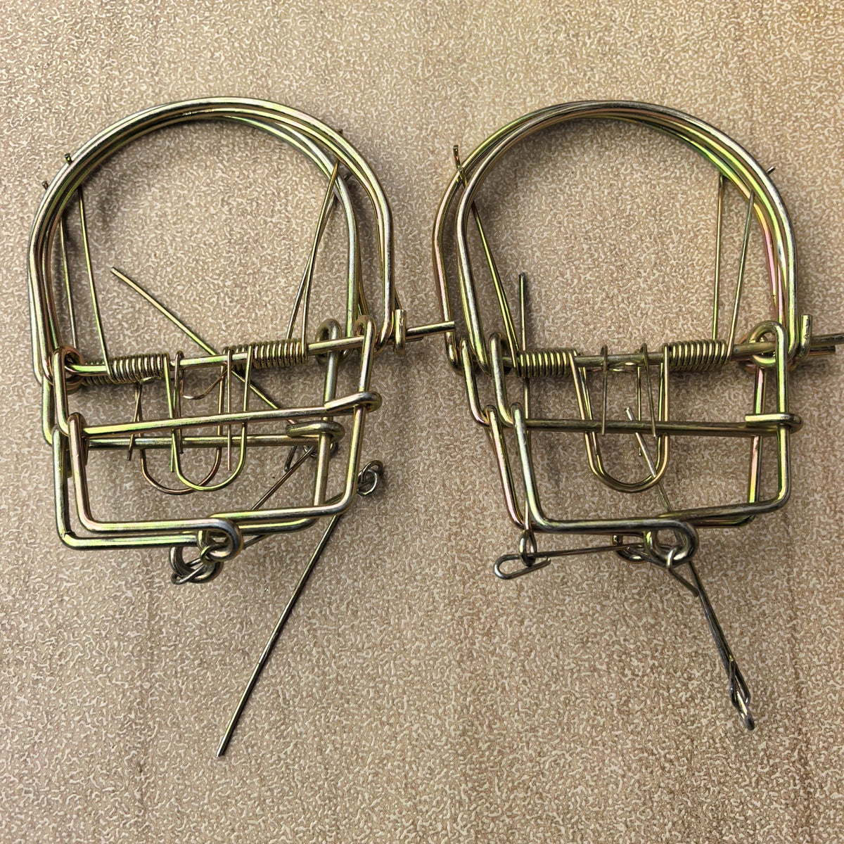 4 Pack Spring Traps for Raccoon Coyote Fox Rodent Pest Control