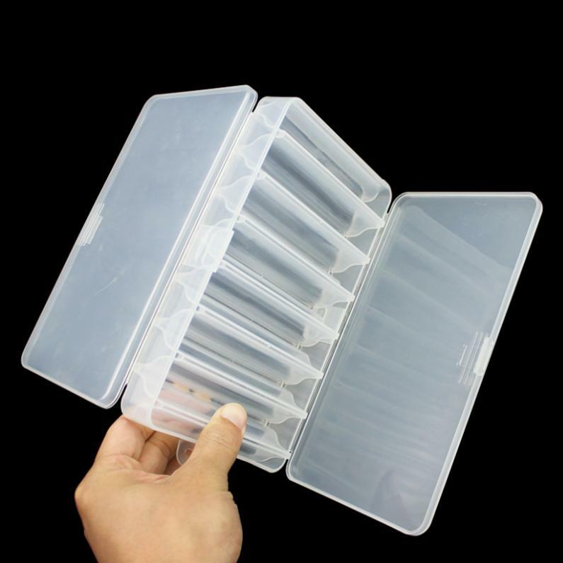 Double Side Fishing Tackle Box with 14 Compartments for Lures and Hooks