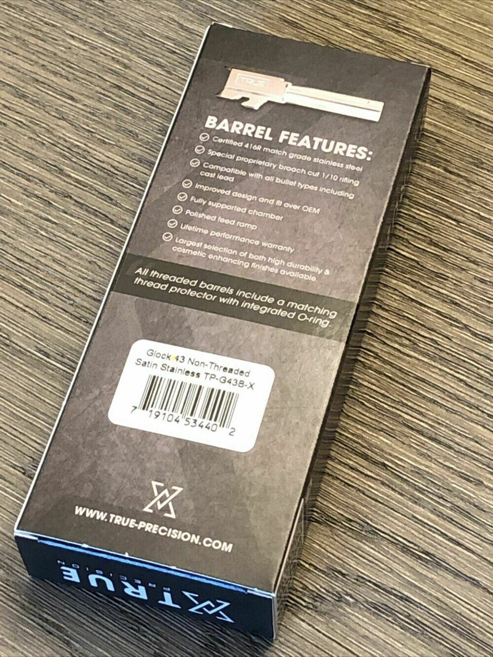 43 43X 9mm Stainless Fluted Barrel - Precision Fit & Same Day Shipping