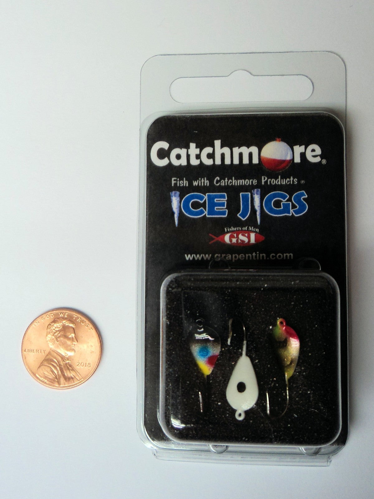 Ice Fishing Jigs Darby Style 2-Pack with Custom Paint - #8 Hooks