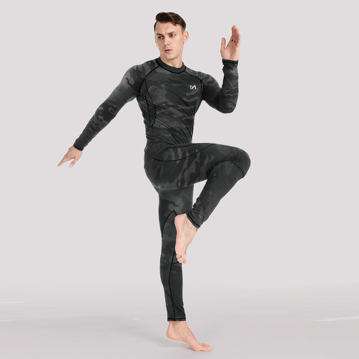 Men's 3-in-1 Thermal Winter Set with Fleece Top Bottom & Down Vest