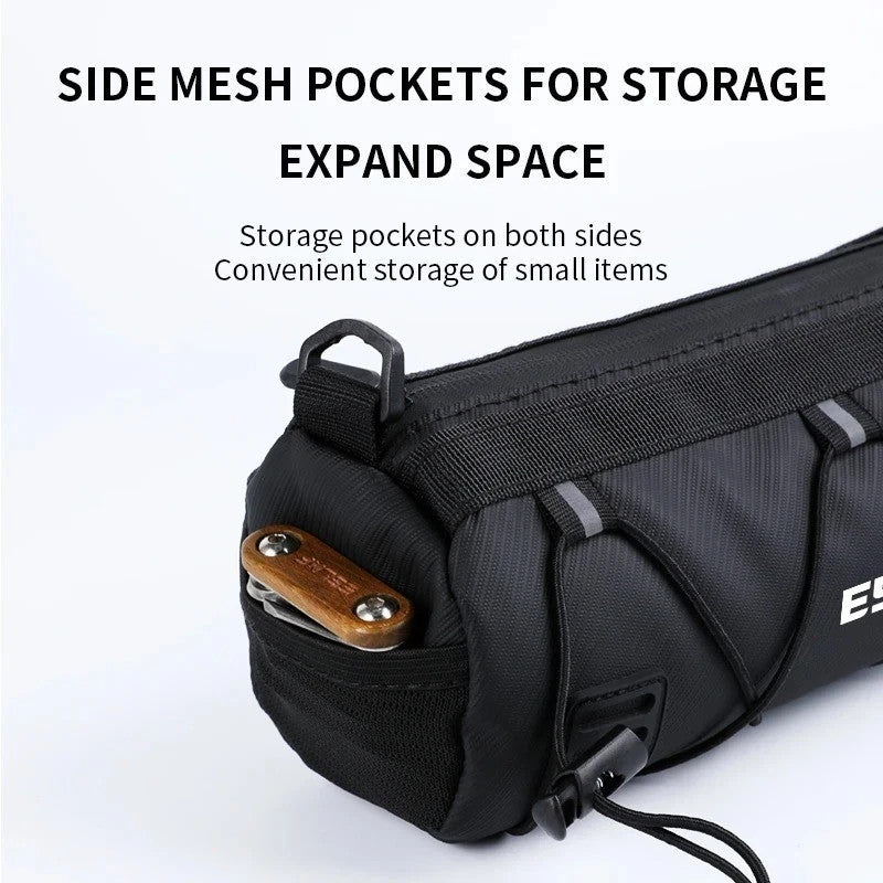 Waterproof Handlebar Bag Bike Front Tube Storage Multifunctional