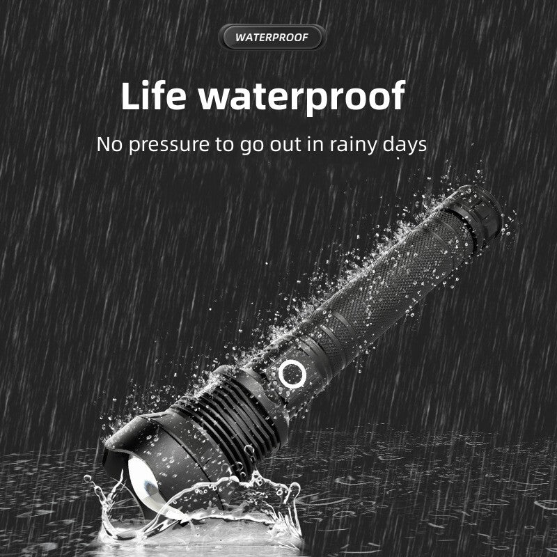 Rechargeable LED Tactical Flashlight 90000 Lumens Waterproof Worklight