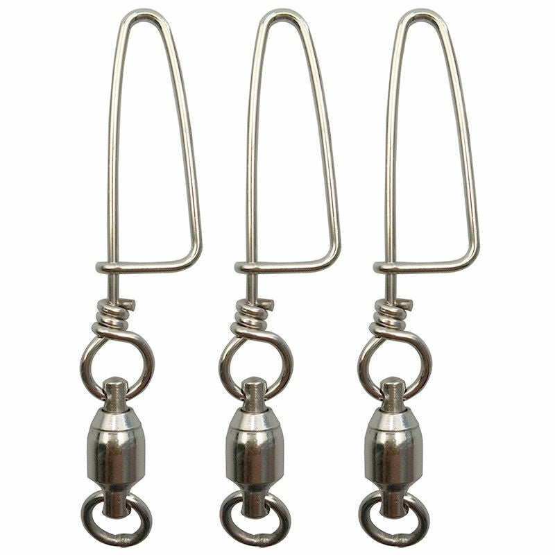 Fishing Ball Bearing Swivels with Coastlock Snap - Heavy Duty 25/50 Pack