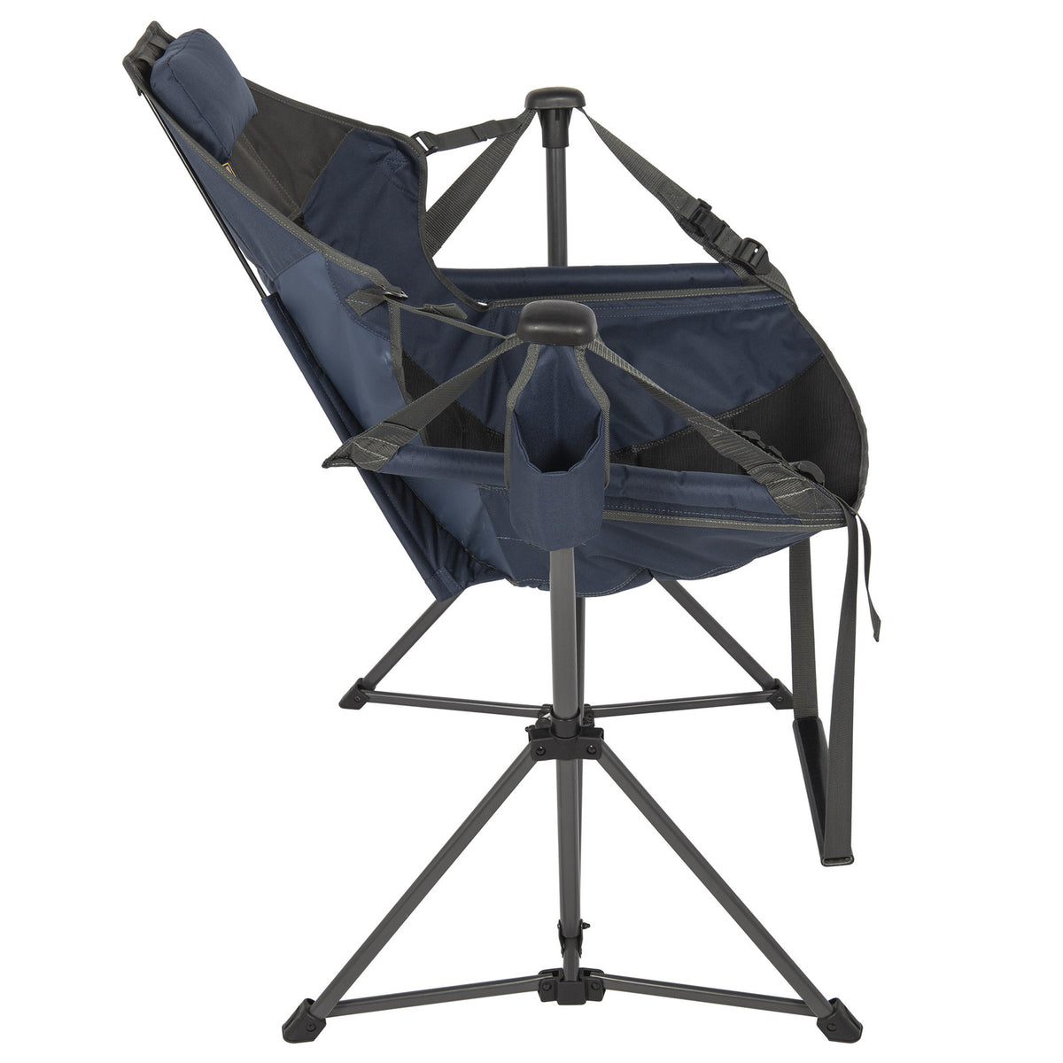 Outdoor Swing Chair with Footrest - Navy Blue Camping & Patio Furniture